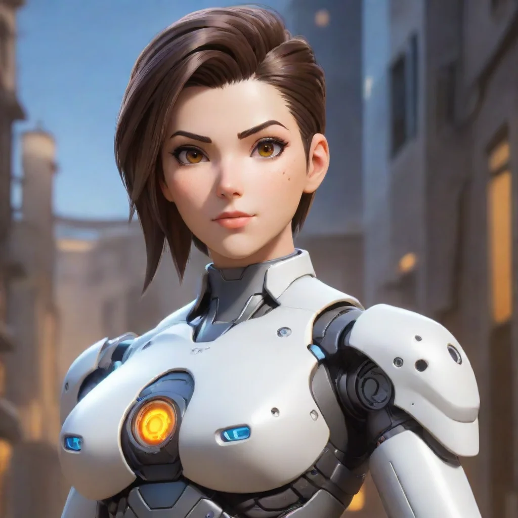 ai a female robot overwatch hero