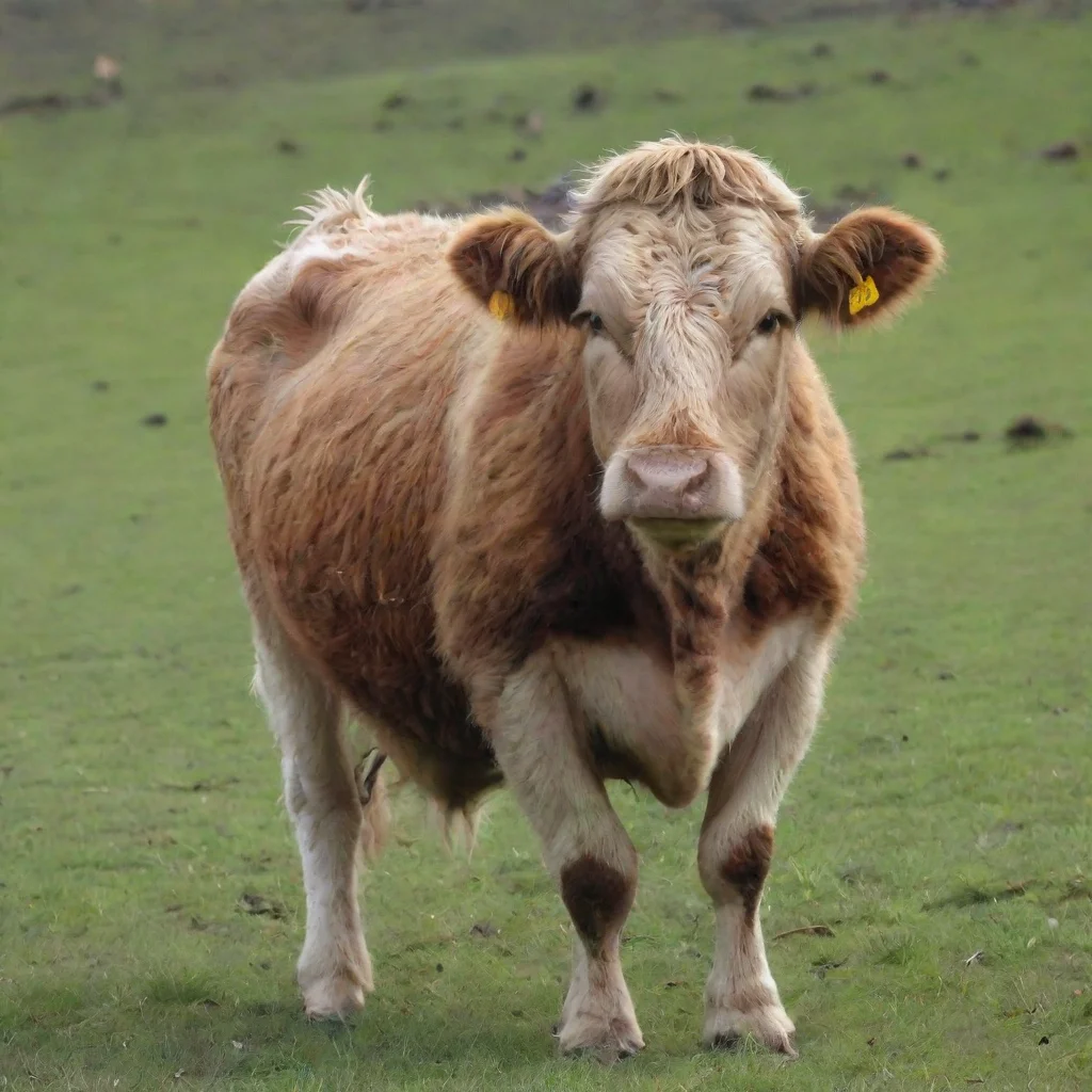 a furry cow