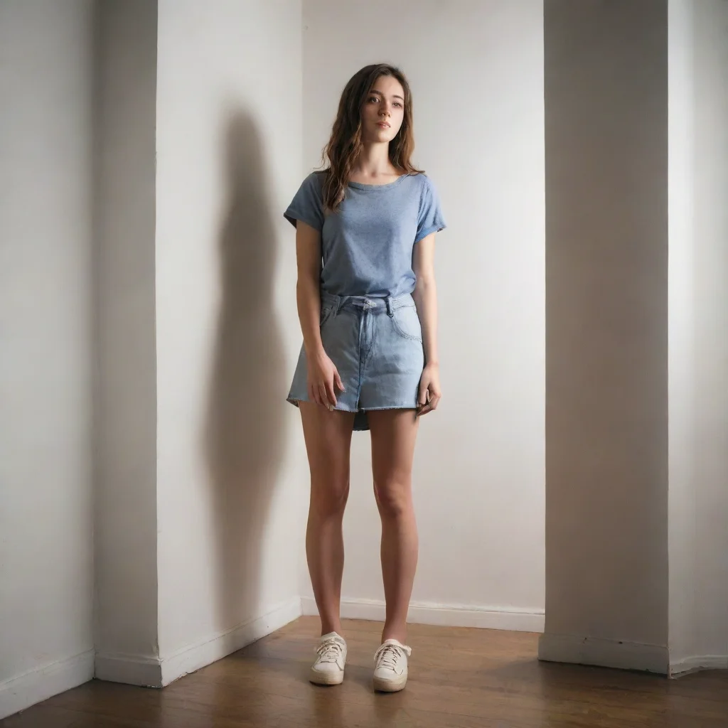 ai a girl standing in the corner good looking trending fantastic 1