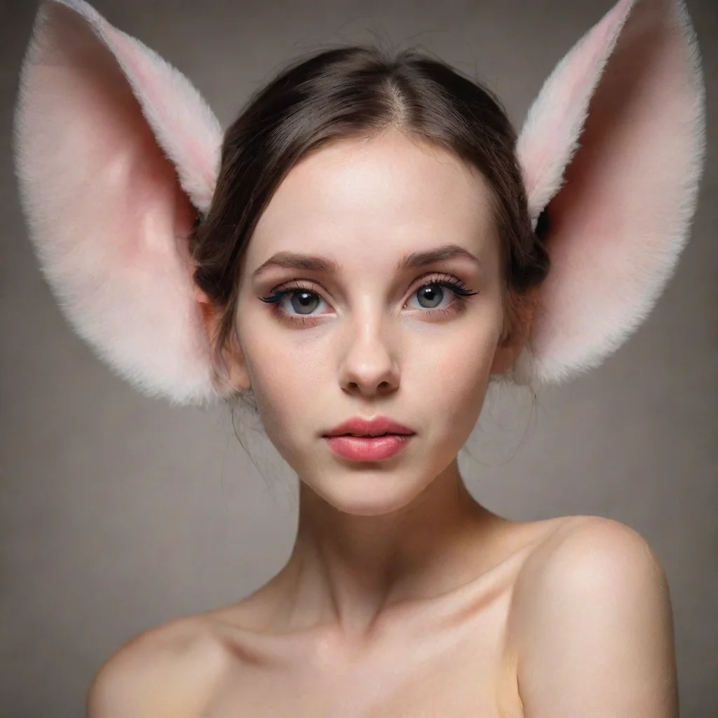 a girl with large ears seductive