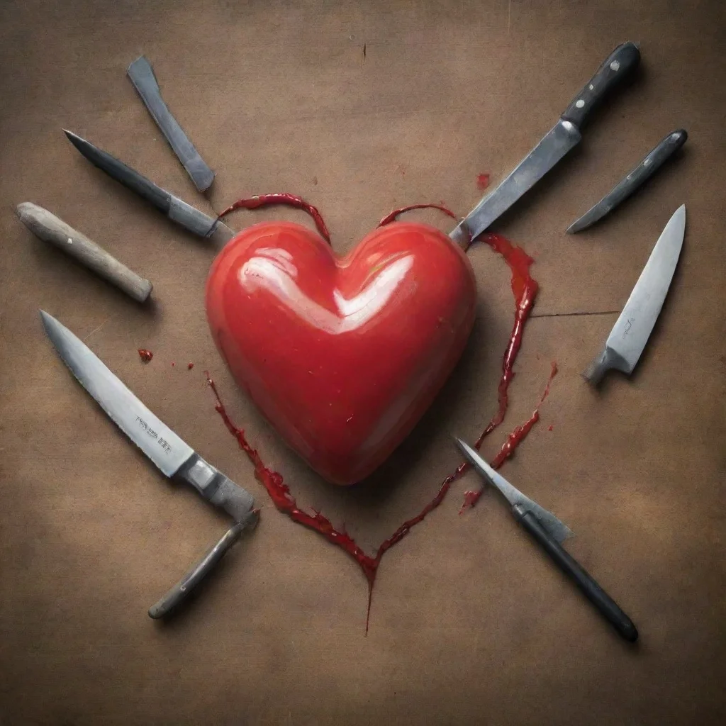 ai a heart embedded with several knives