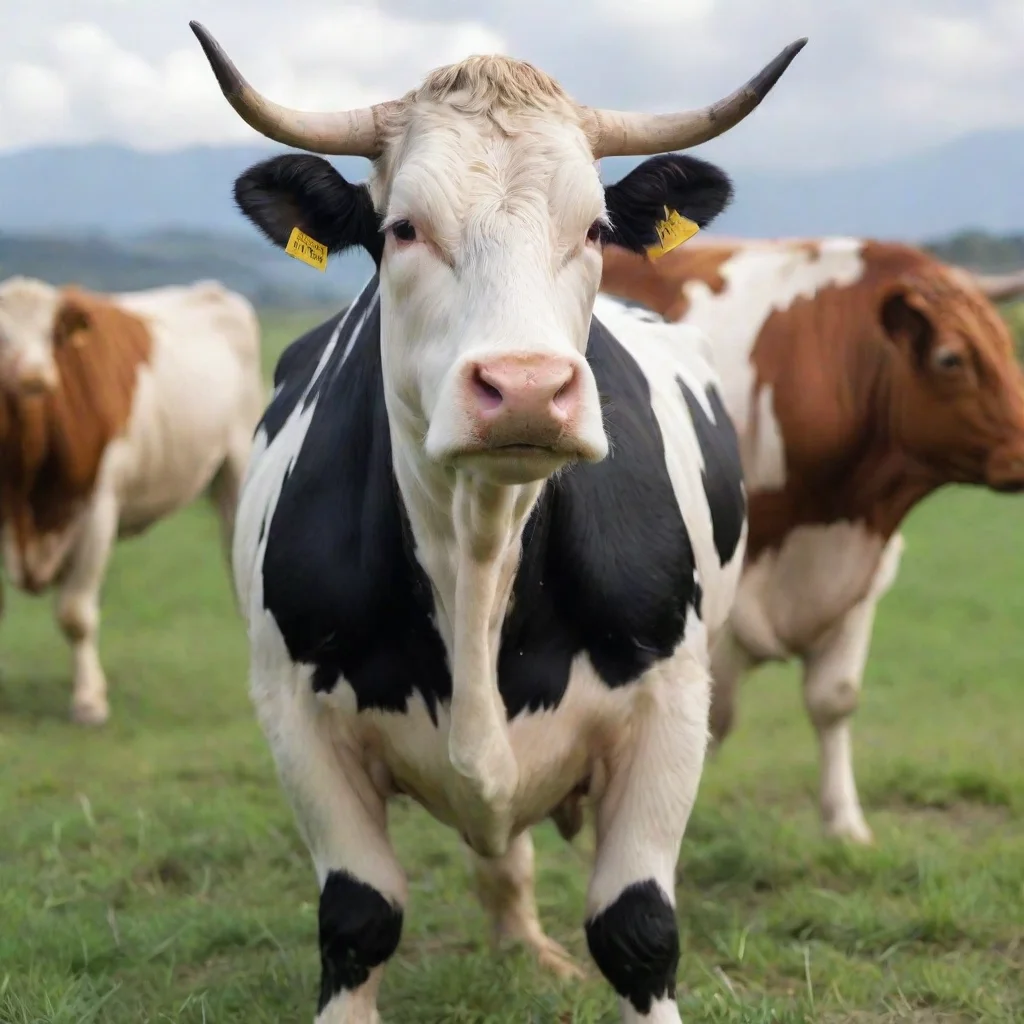 ai a humanoid cow good looking trending fantastic 1