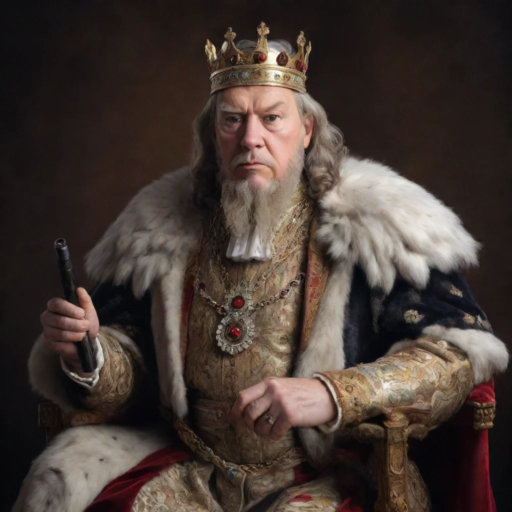 ai a king with a control stick amazing awesome portrait 2