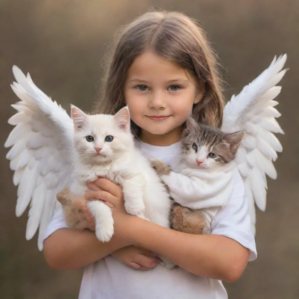 a little girl holding a catangel dad holding a dog 