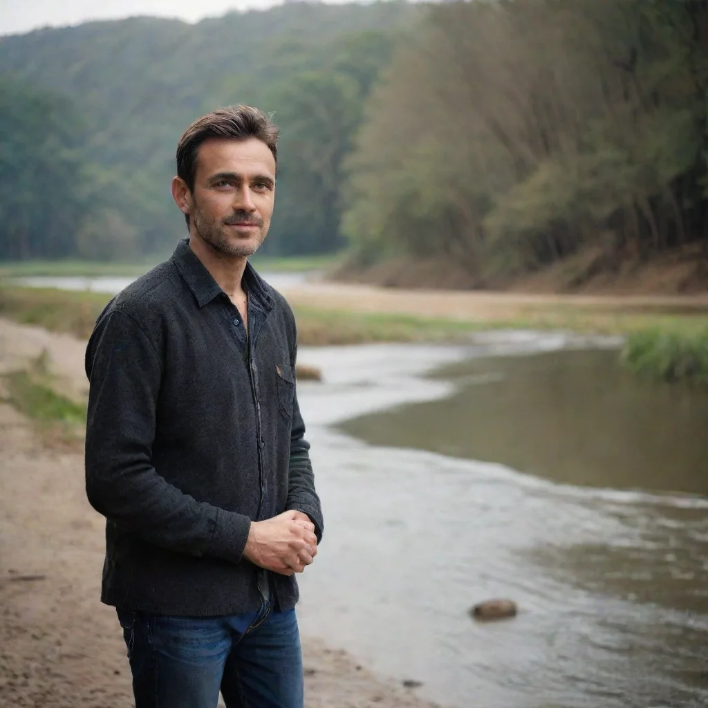 ai a man standing near river amazing awesome portrait 2