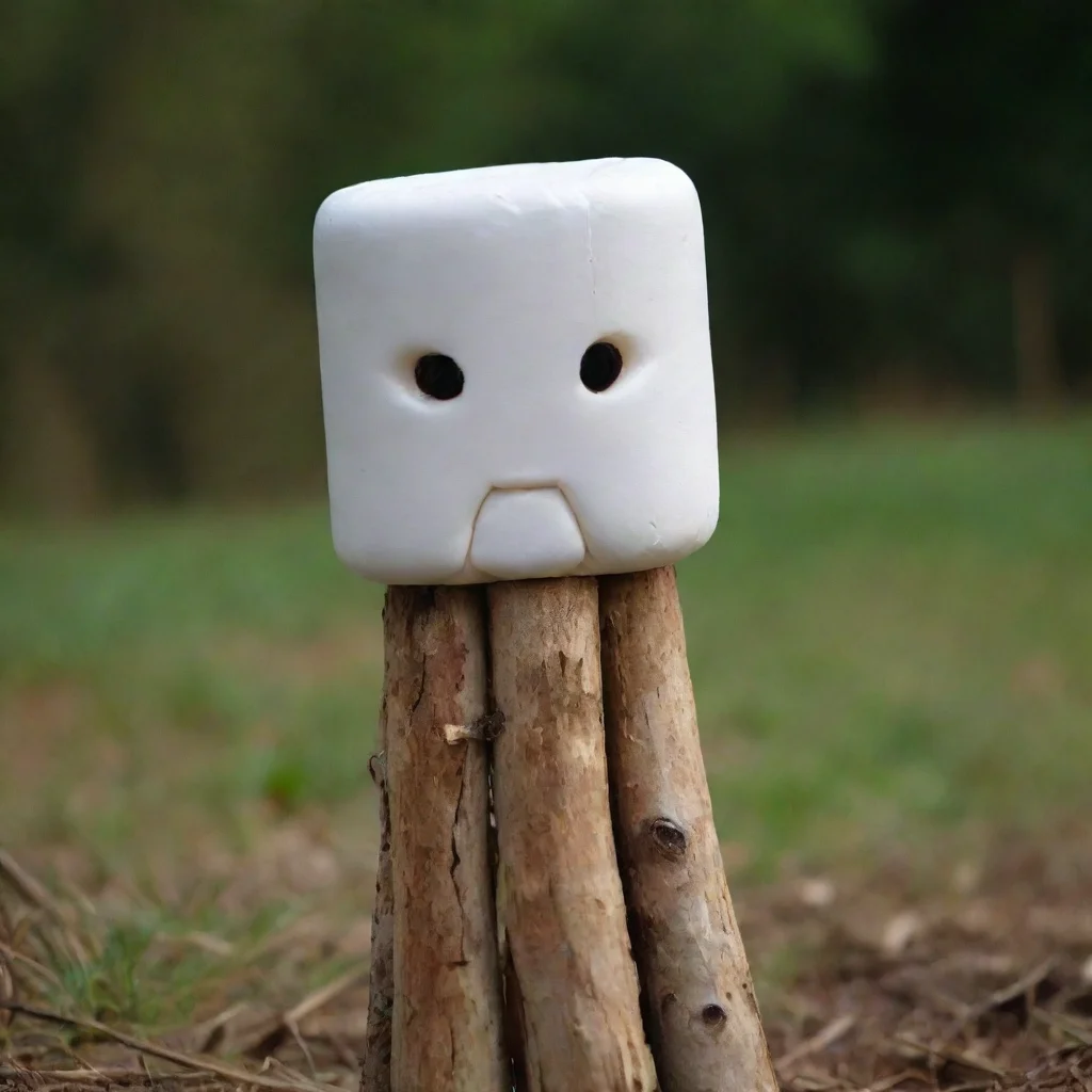 ai a marshmellow made of sticks amazing awesome portrait 2