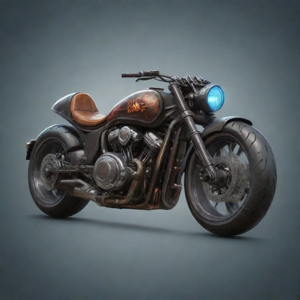 ai a motor bike logo with 5 handsconfident engaging wow artstation art 3