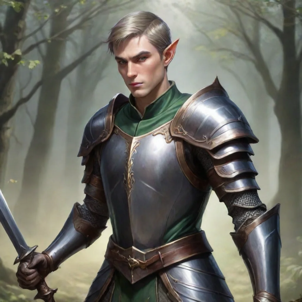 a picture of a elf knight