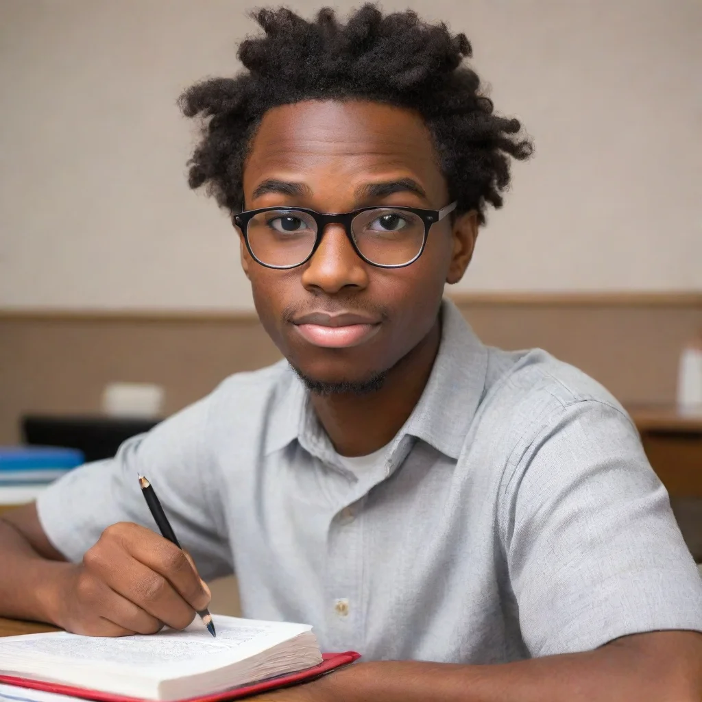 a picture of a nerd studying really hard named adrian and brown skin good looking trending fantastic 1