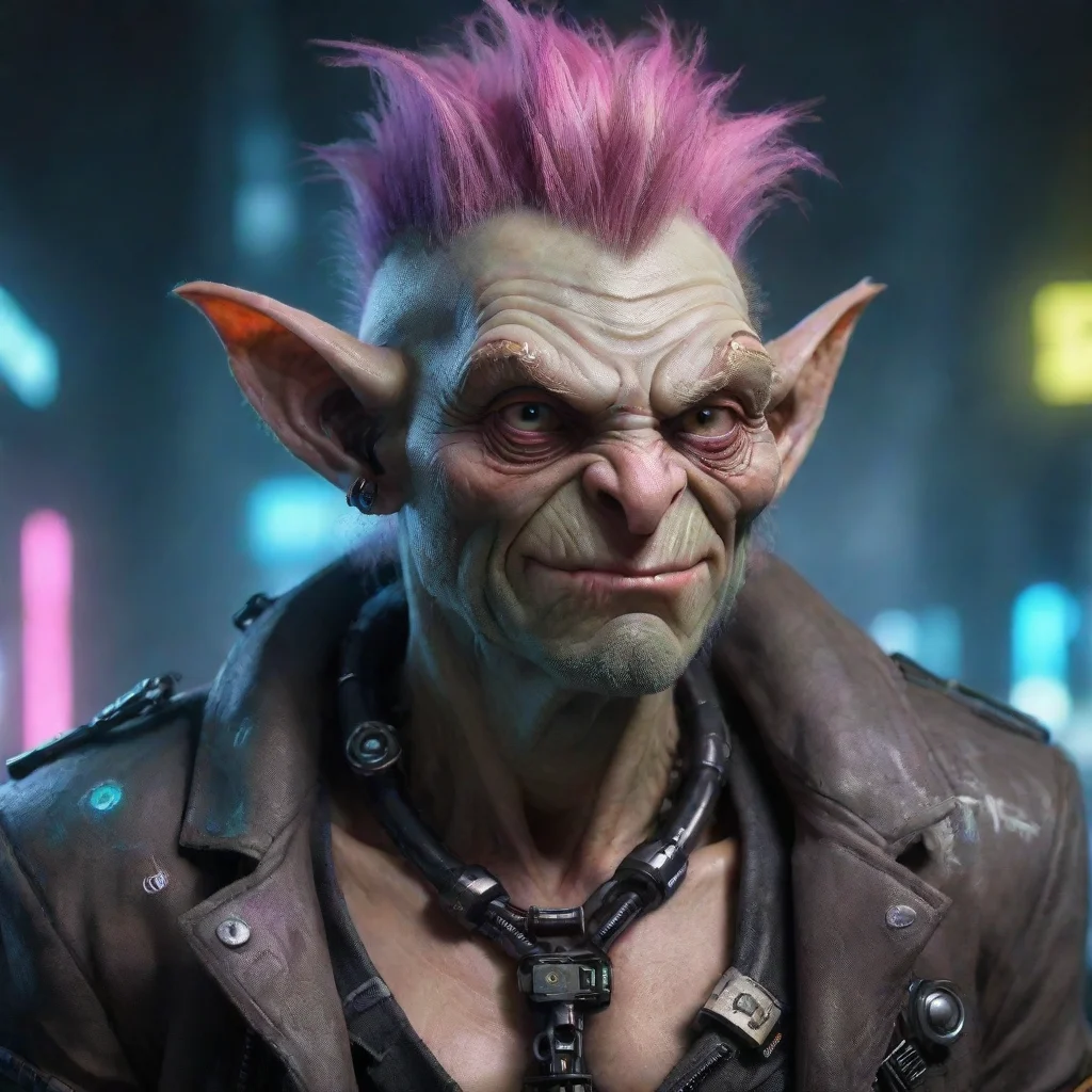 ai a really ugly troll with a cyberpunk aestheticamazing awesome portrait 2