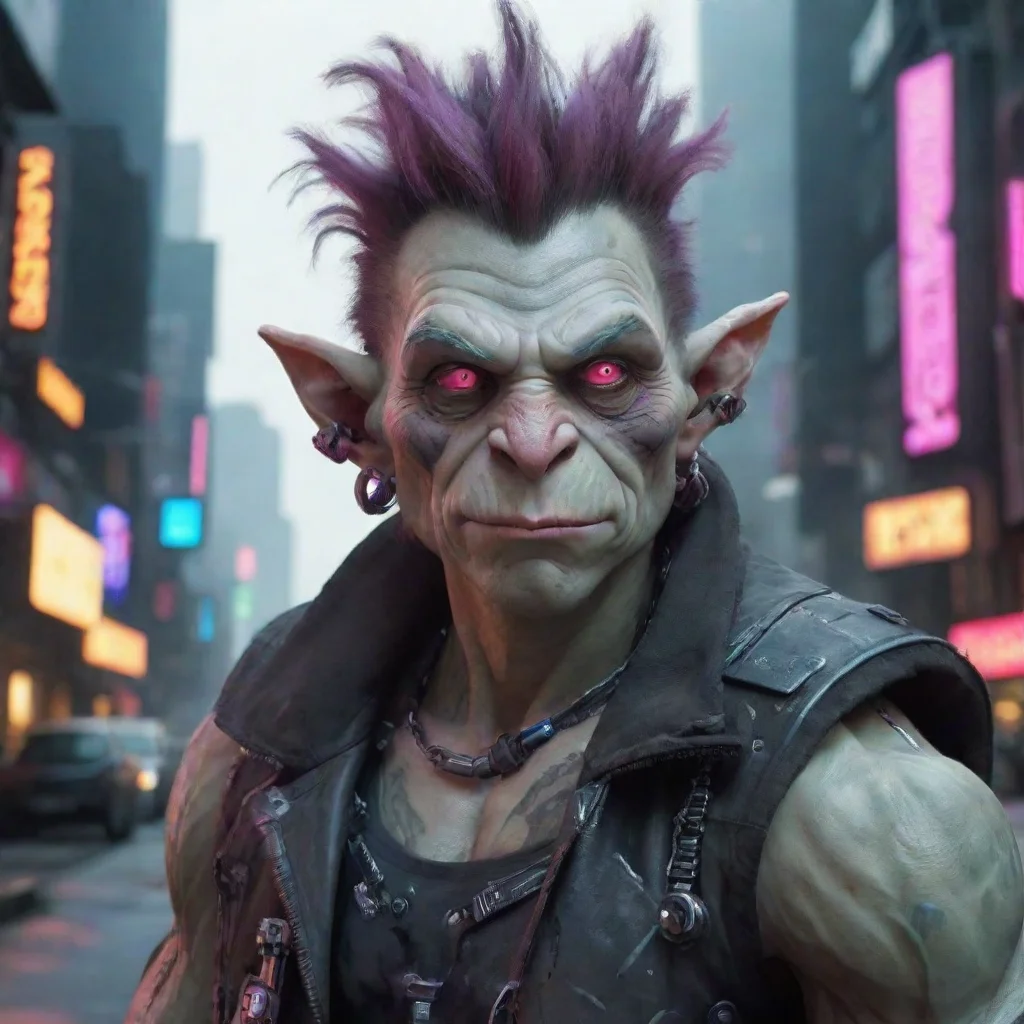 ai a really ugly troll with a cyberpunk aestheticgood looking trending fantastic 1