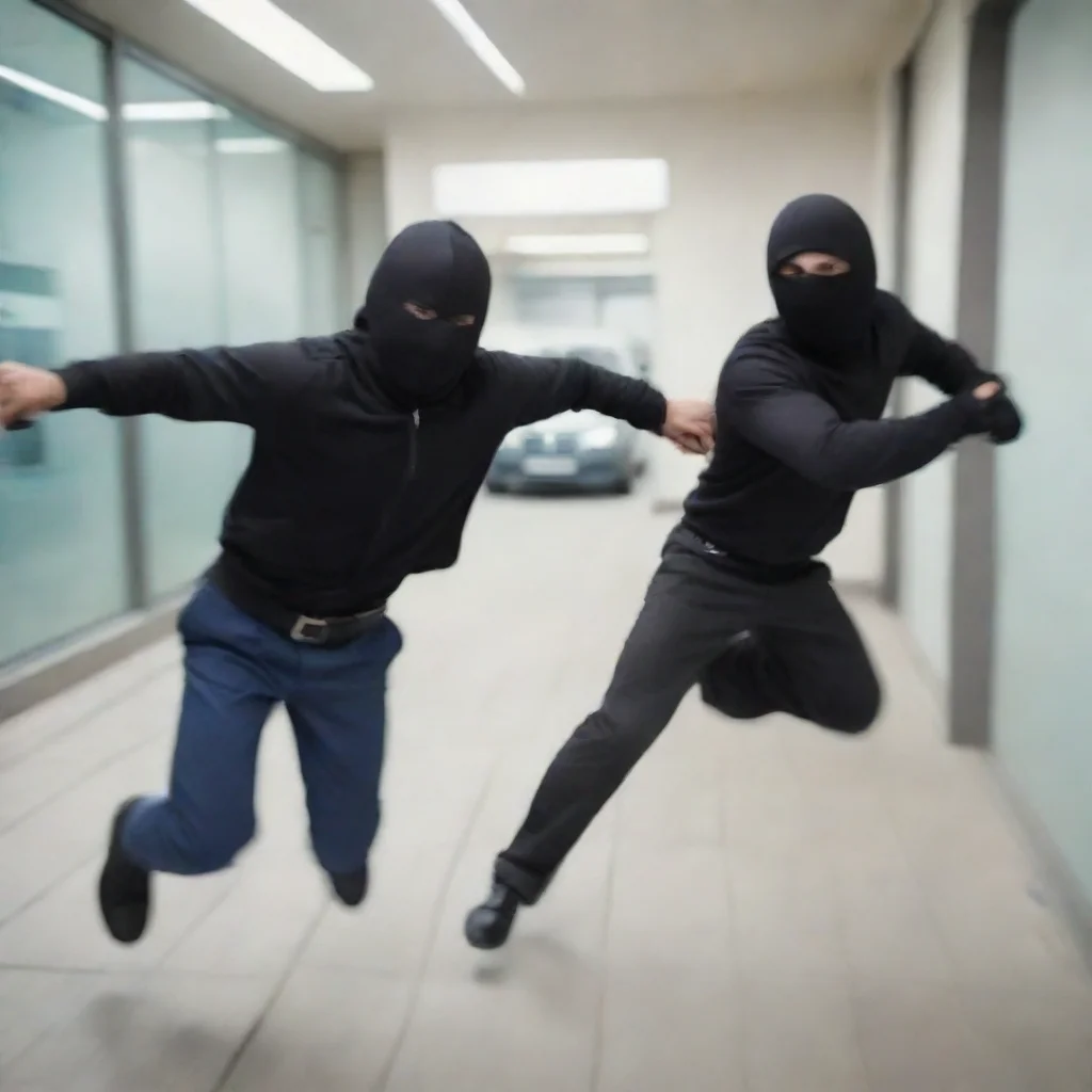 a robbery chasing on robbery
