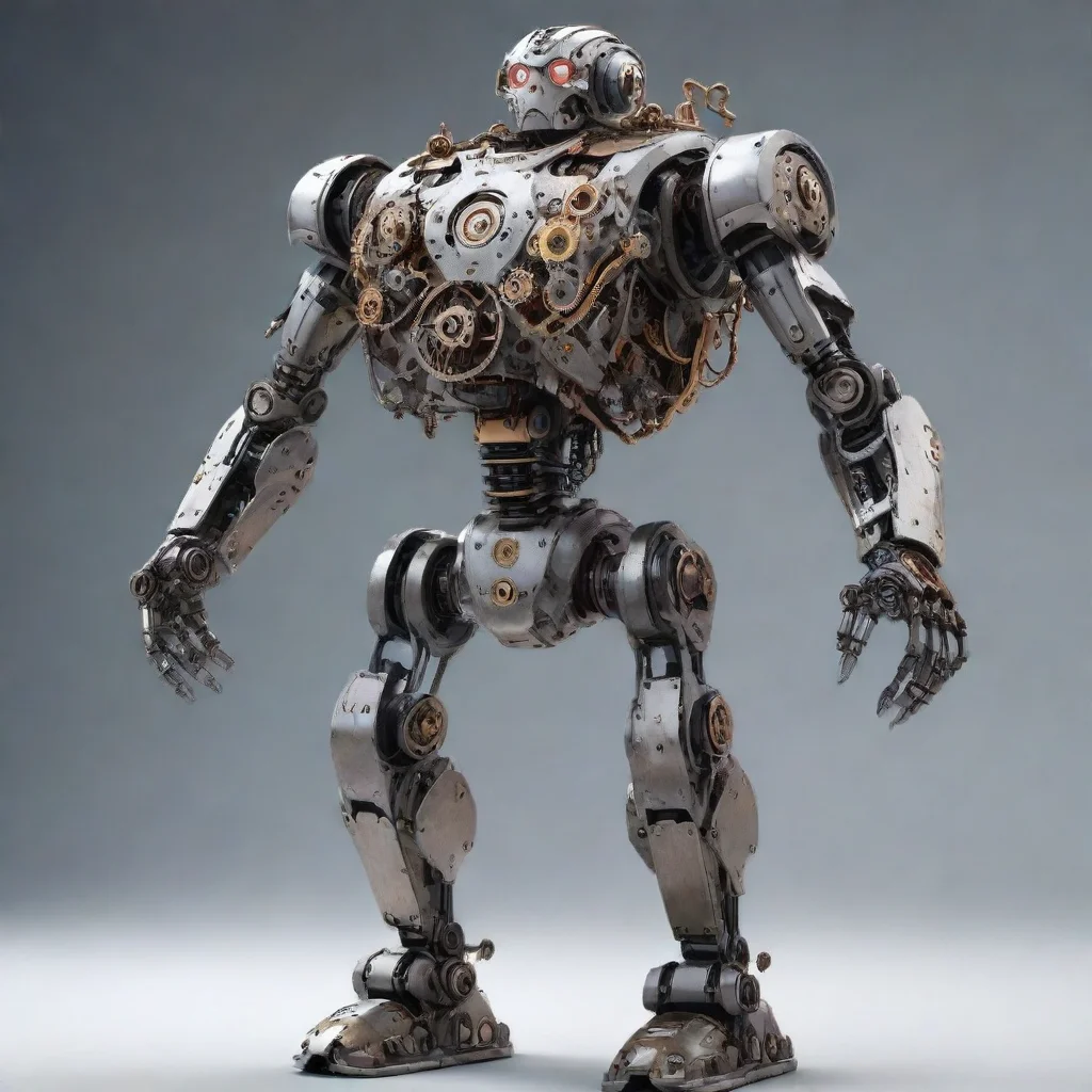 a robot made with mechanical watch movement partsconfident engaging wow artstation art 3
