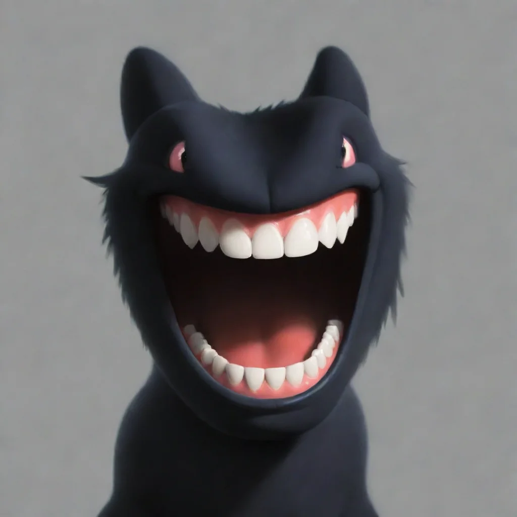 ai a shadow with a visible sharptoothed grin good looking trending fantastic 1