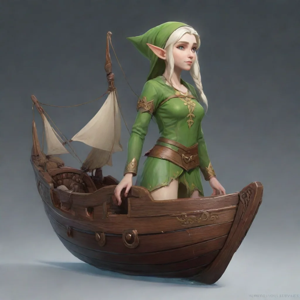 ai a ship with elf as a figure head confident engaging wow artstation art 3