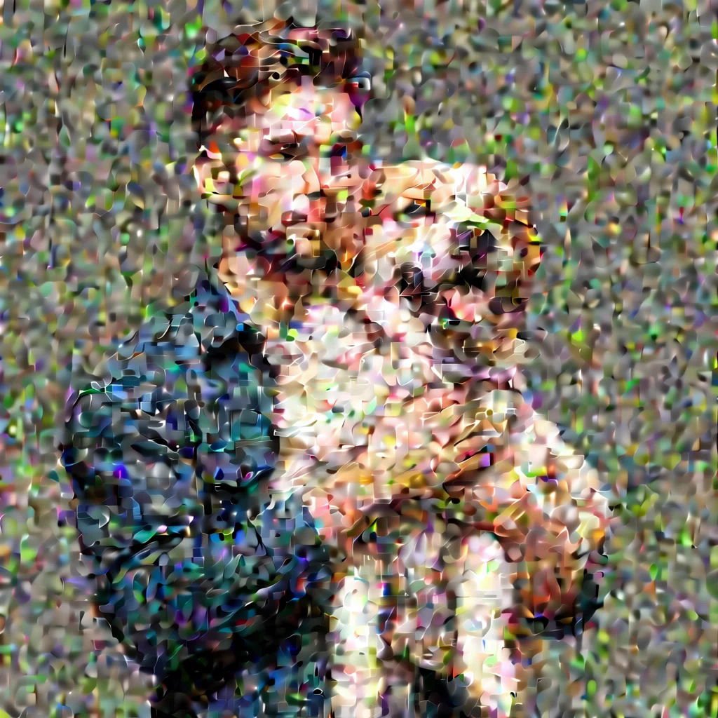 ai a sketch style man is holding a big realistic style dog good looking trending fantastic 1