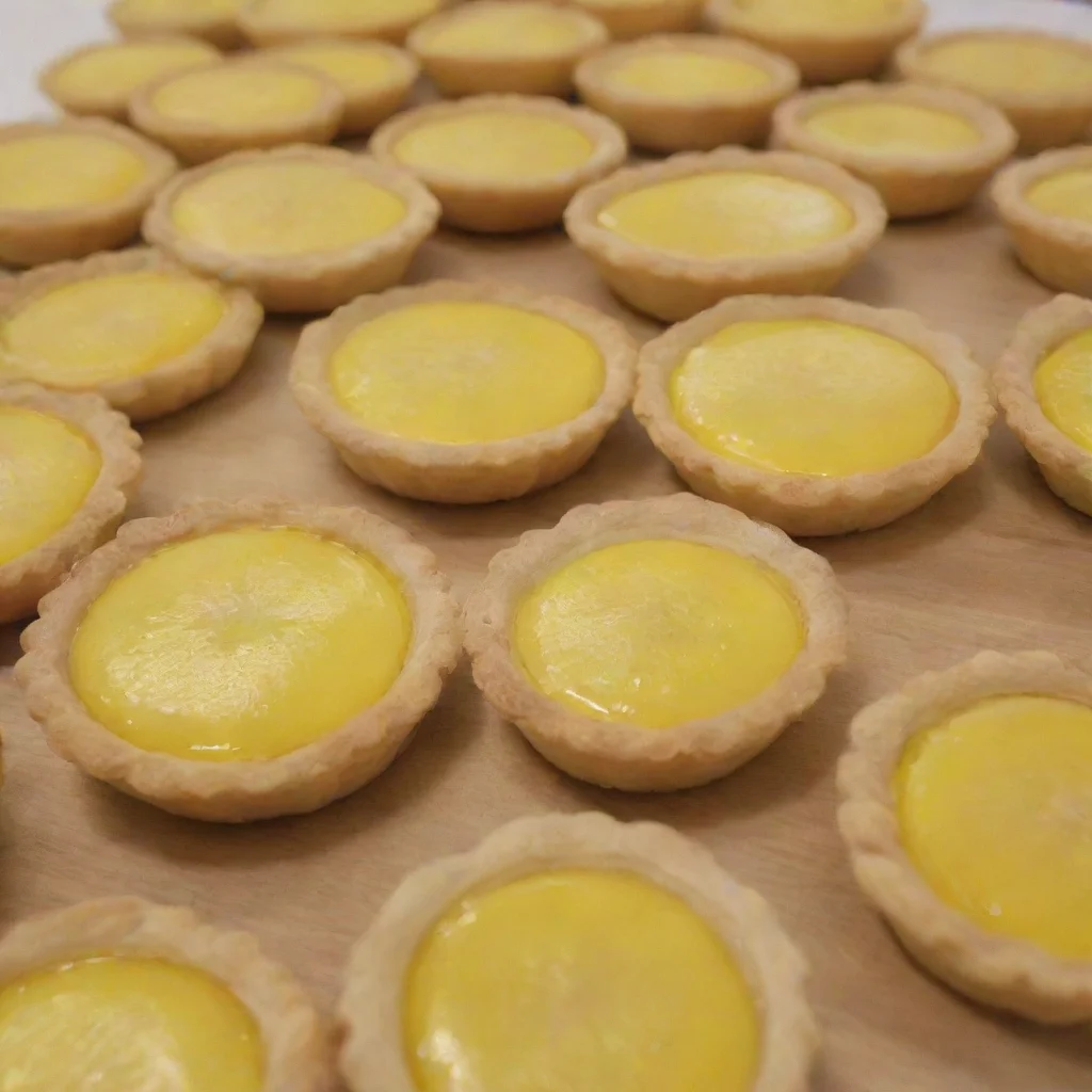 ai a table full of lemon tarts 