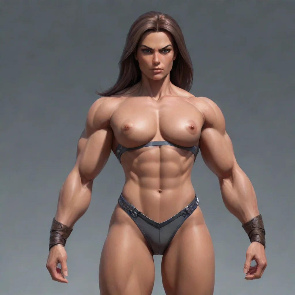 ai a tall strong and muscular female confident engaging wow artstation art 3