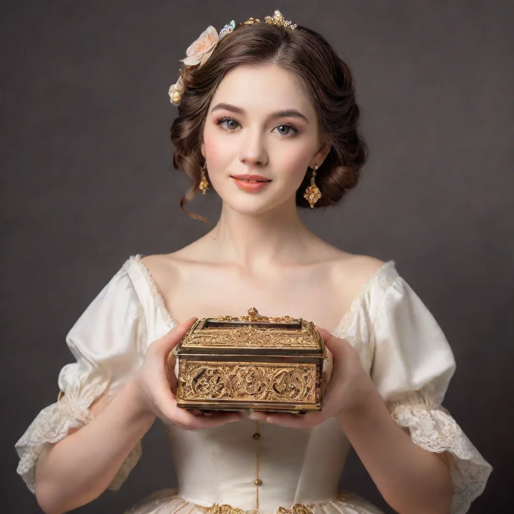  a woman holding a music box good looking trending fantastic 1