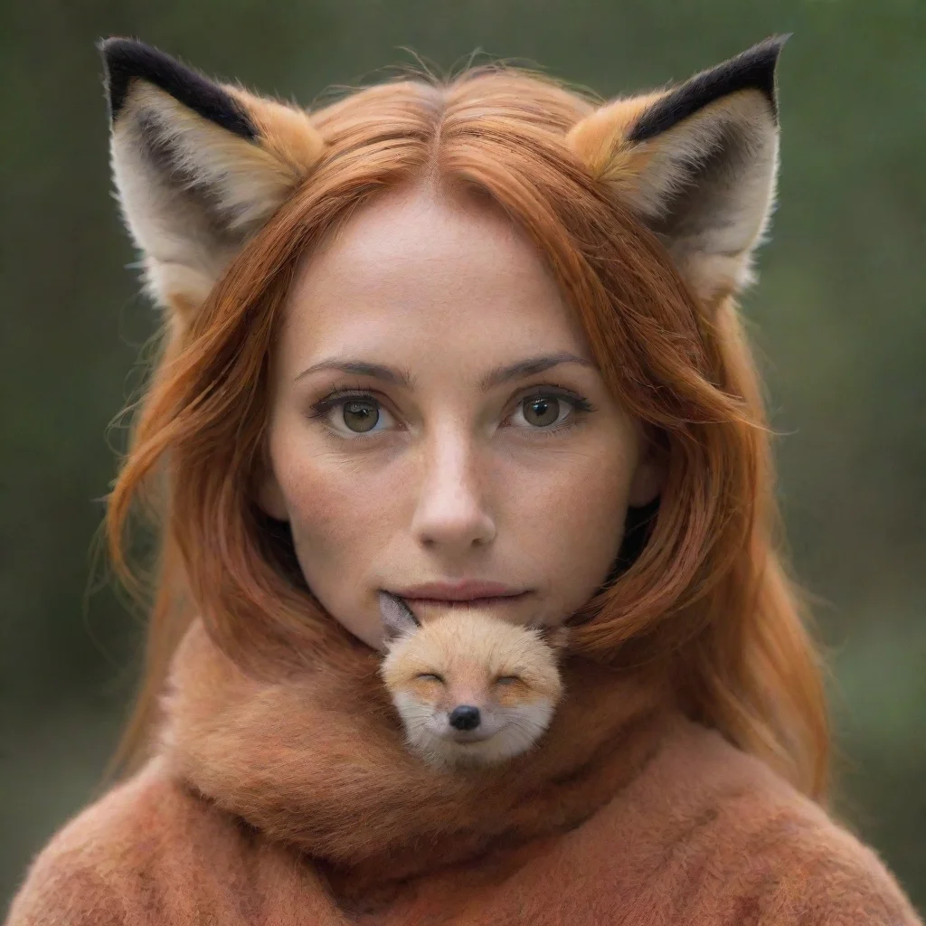 a woman who looks like a fox amazing awesome portrait 2