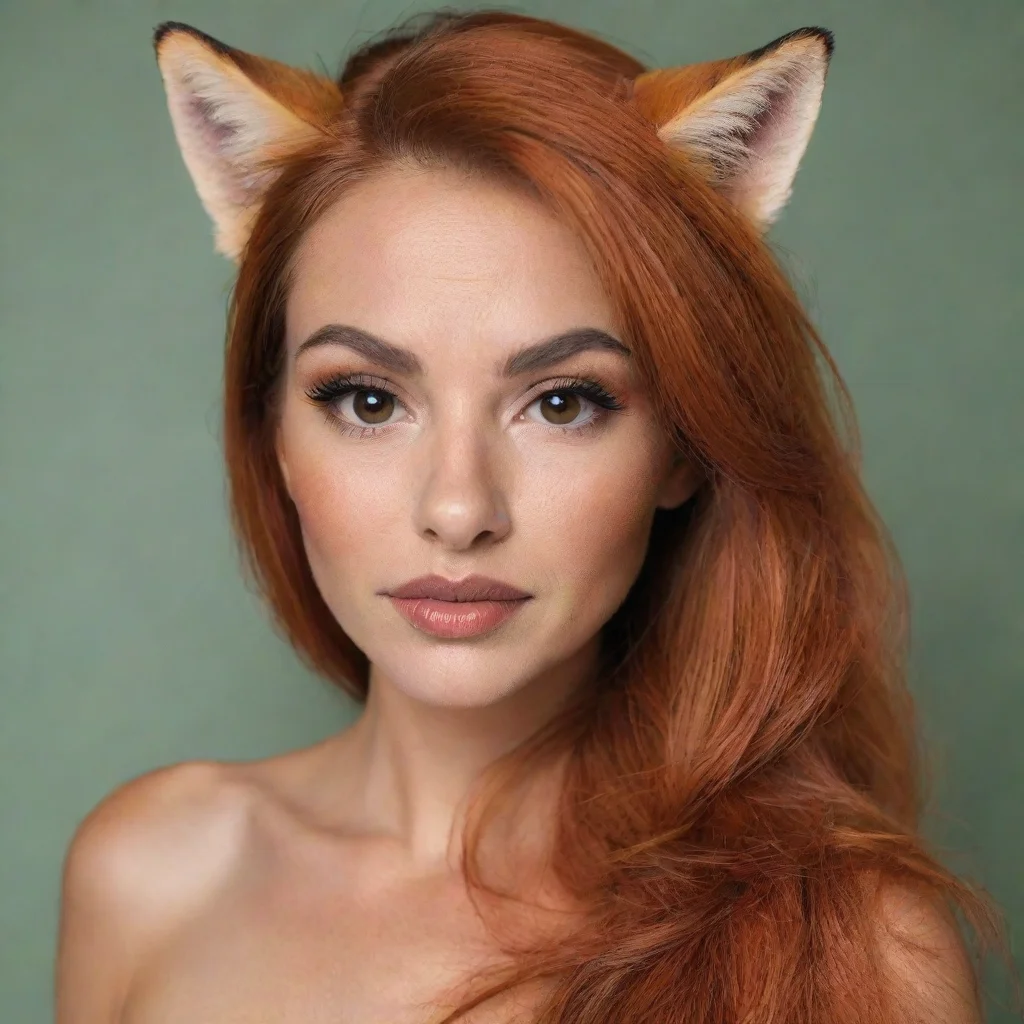 a woman who looks like a fox