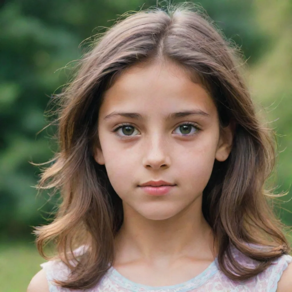 ai a young girl in the beginning of her puberty