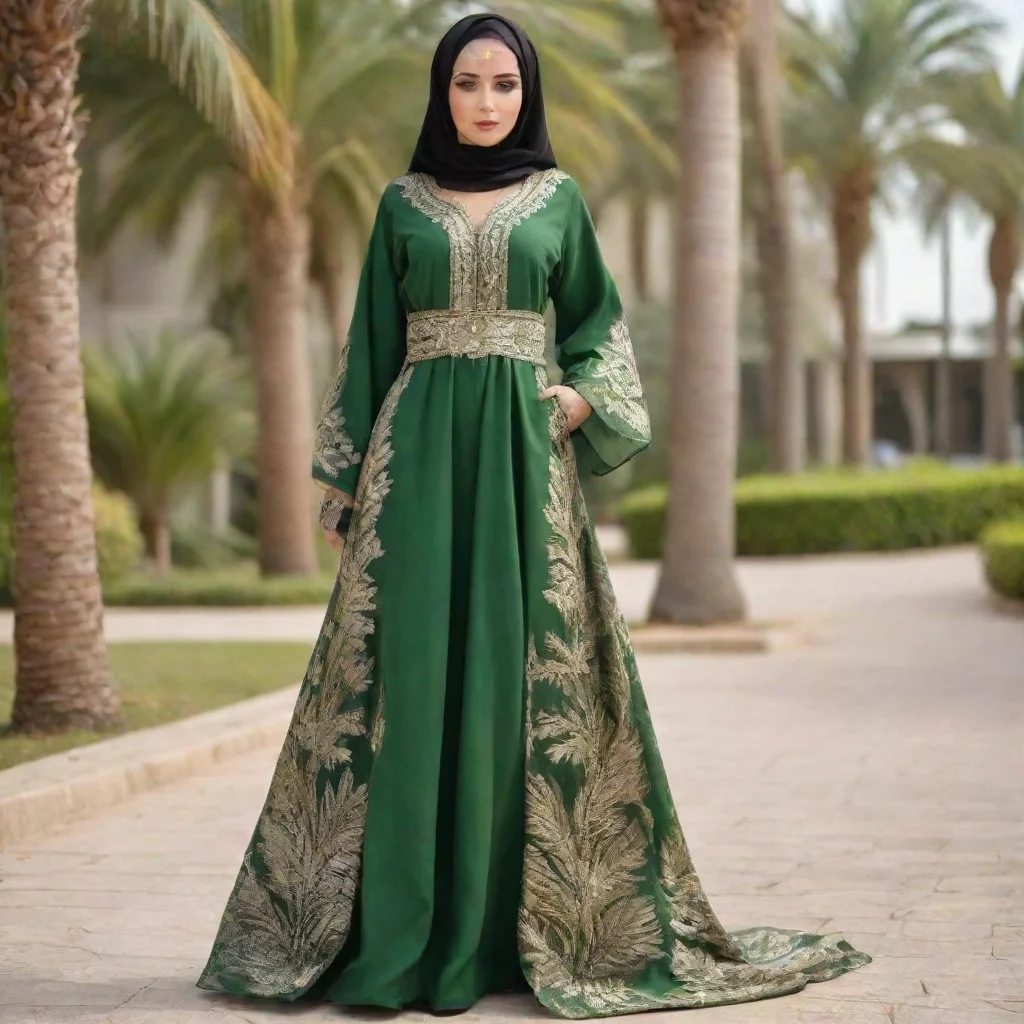 ai abaya dress made of palm tree leaves embroideryamazing awesome portrait 2
