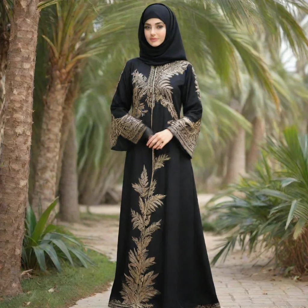 ai abaya dress made of palm tree leaves embroiderygood looking trending fantastic 1