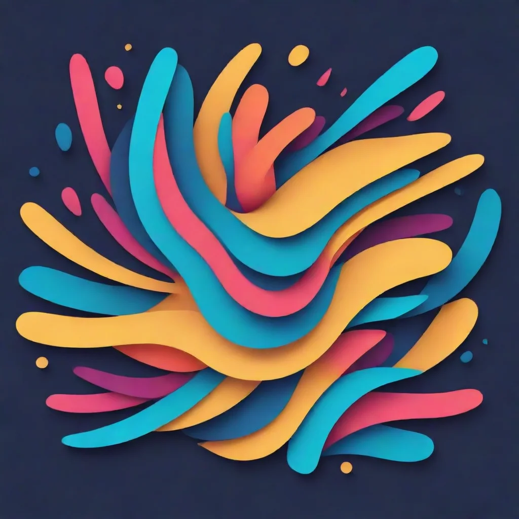 abstract random colors flat design