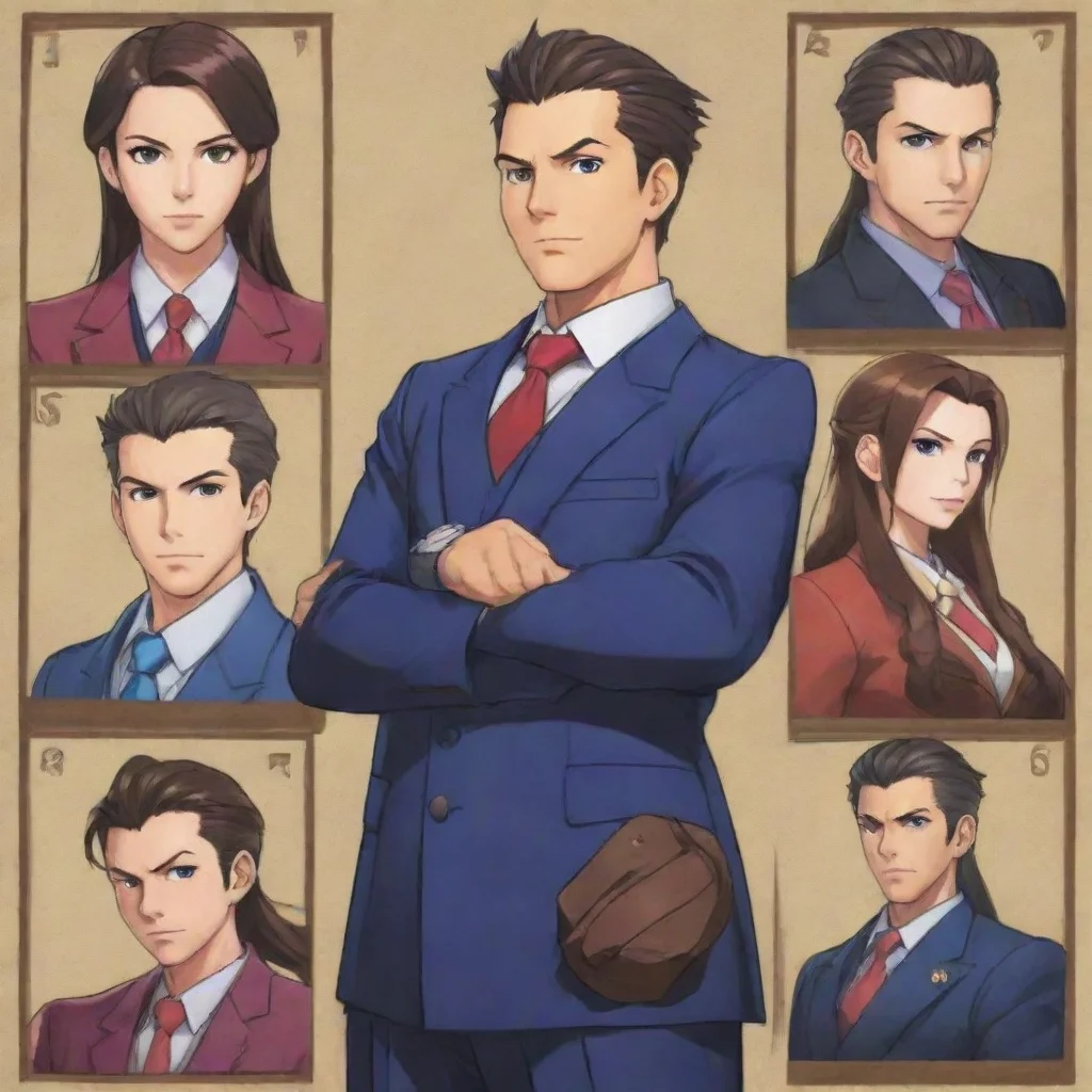 ai ace attorney art style