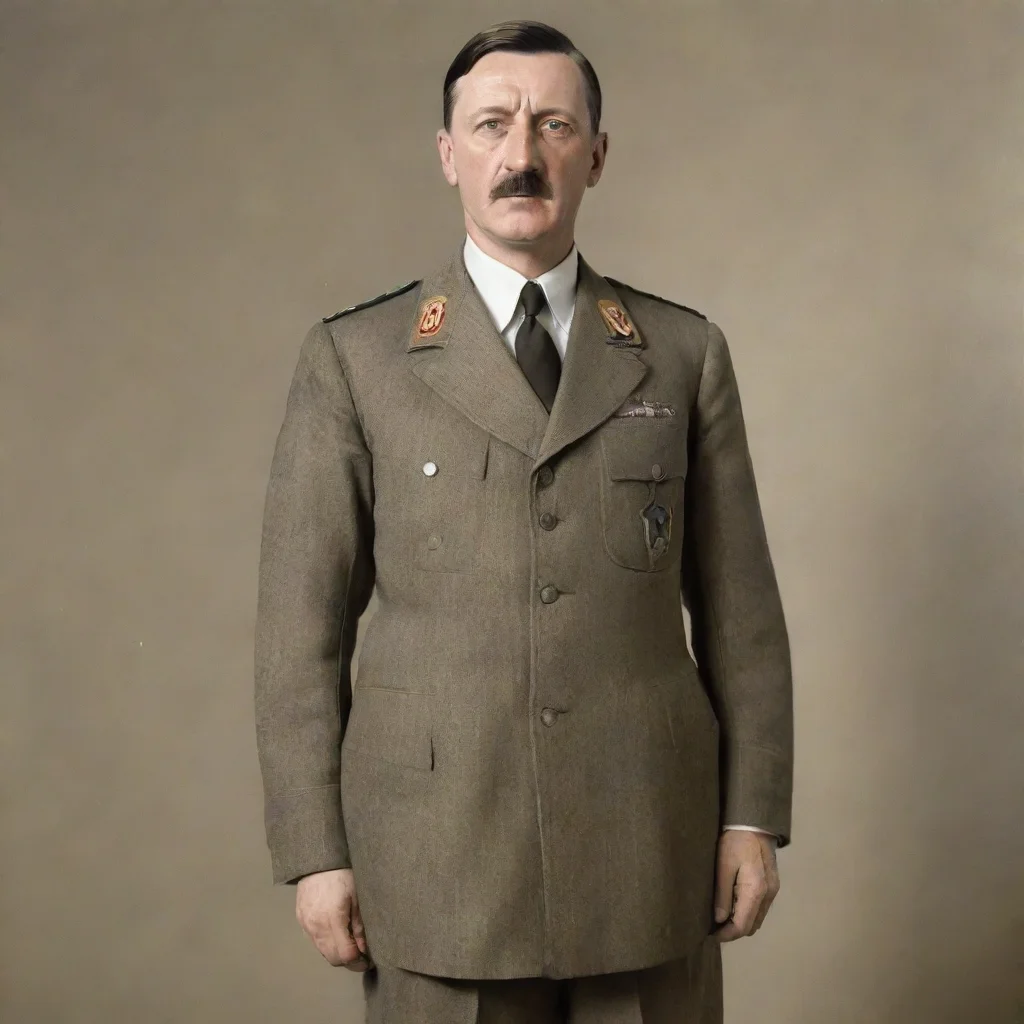 ai adolf hitler super fit tall