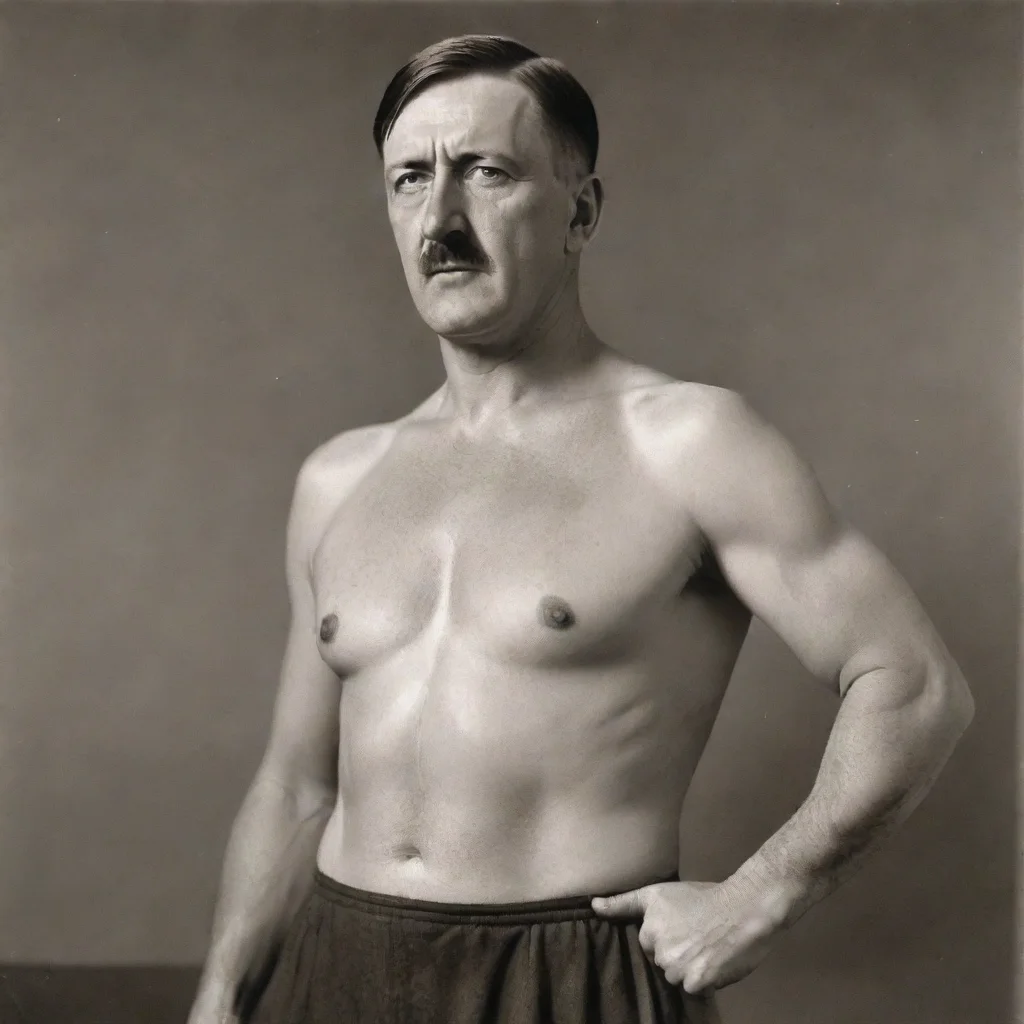 ai adolf hitler super fit