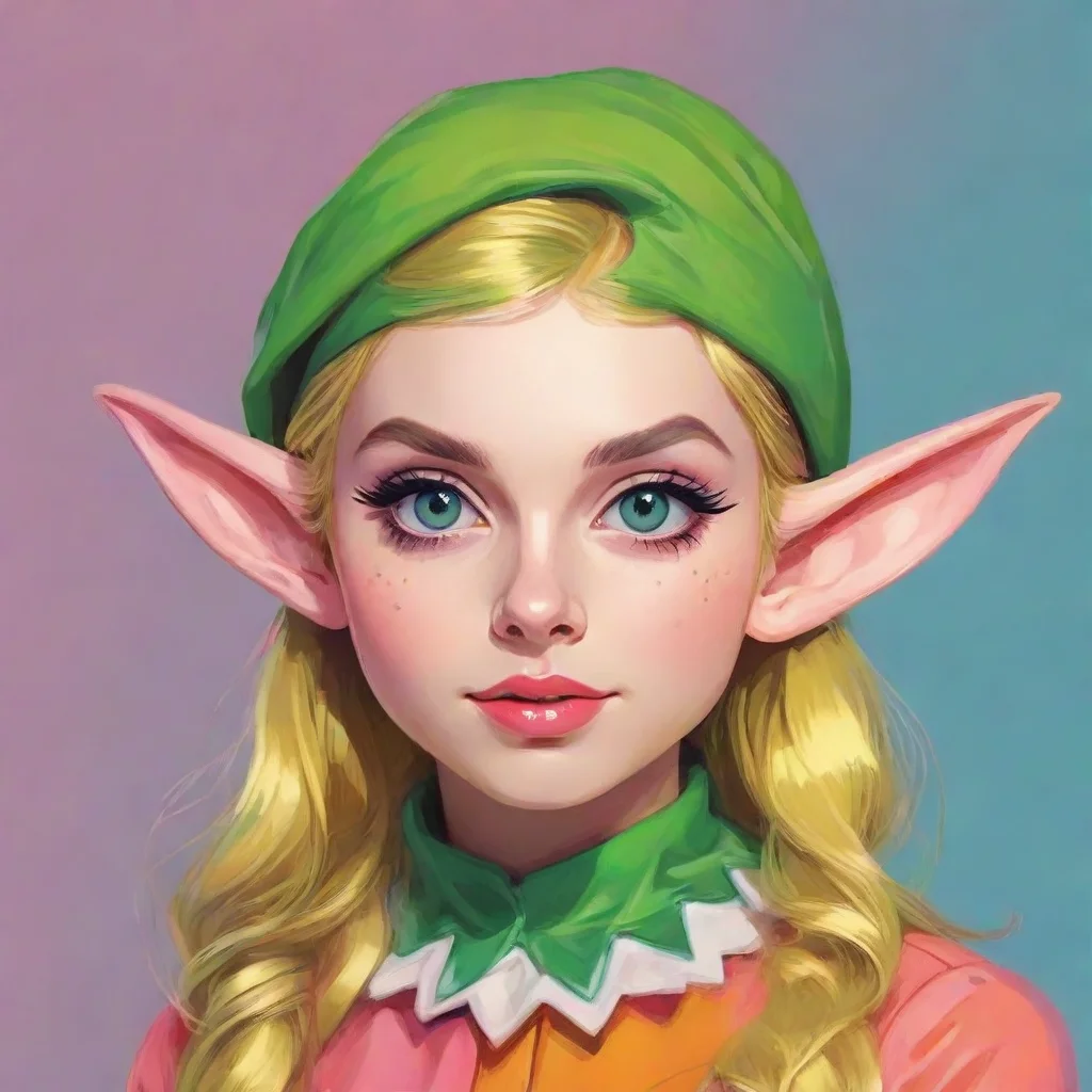 ai aesthetic character elf pop art