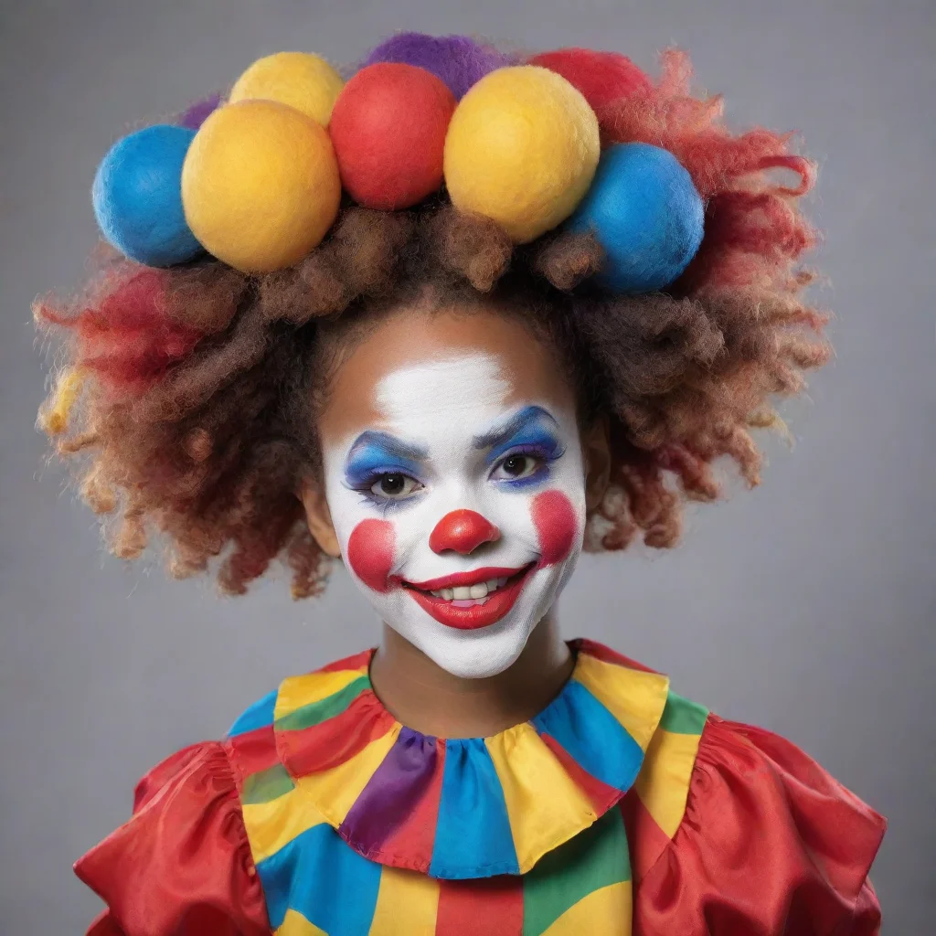 ai african american clown girl