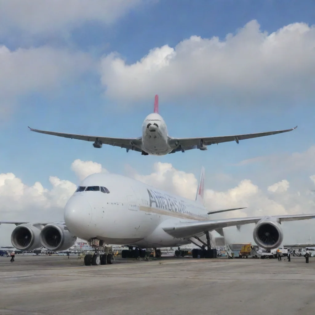 ai airbus a380 at the gate in miami international airport appears good looking trending fantastic 1