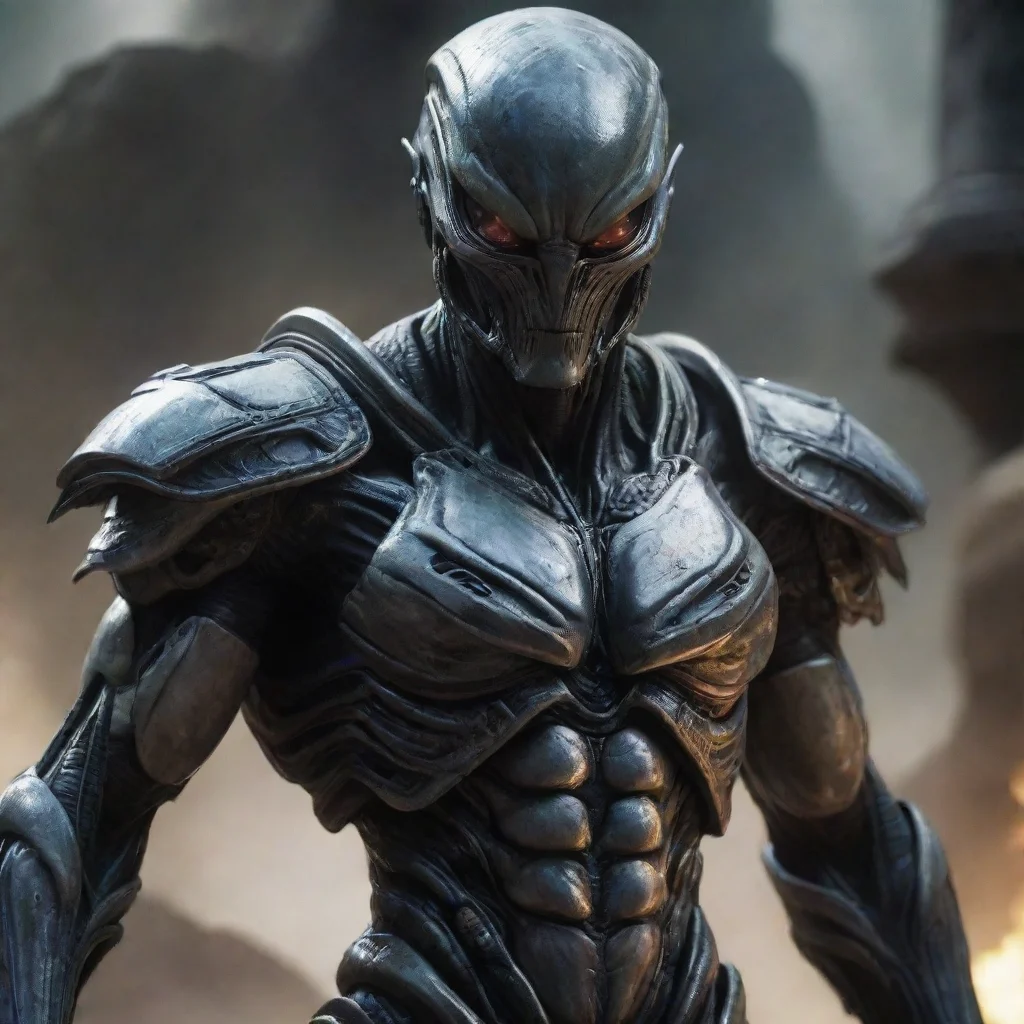 ai alien warrior strong armored unreal cinematic pose amazing awesome portrait 2