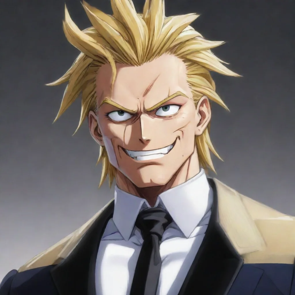 ai all might in a black tux rizz