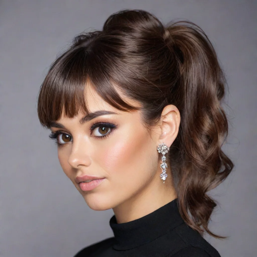 ai amazing 1fortnight skinwavy short pony tailbangsside tails hairdark brown hairalmond eyesdark brown eyesshiny diamond ea