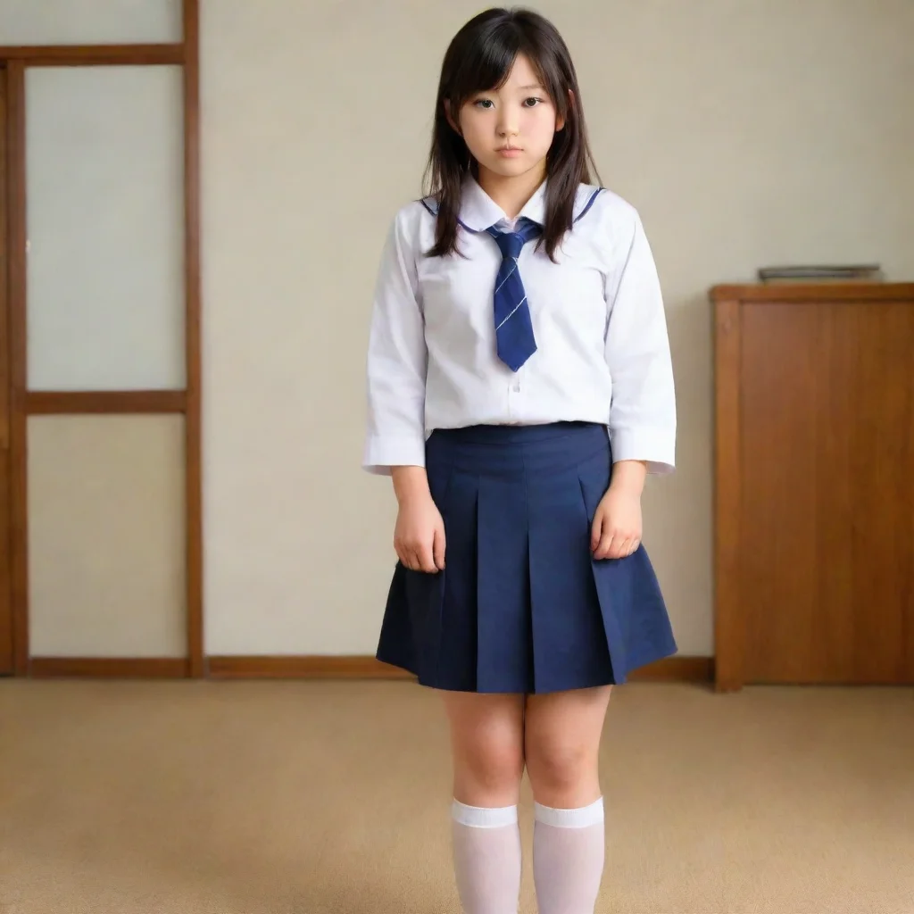 ai amazing 250lbs japanese school girl awesome portrait 2 tall