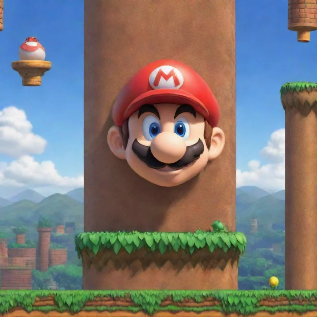 ai amazing 2d platform game level designnew super mario bros4k quality masterpiece amazing awesome portrait 2 wide awesome 