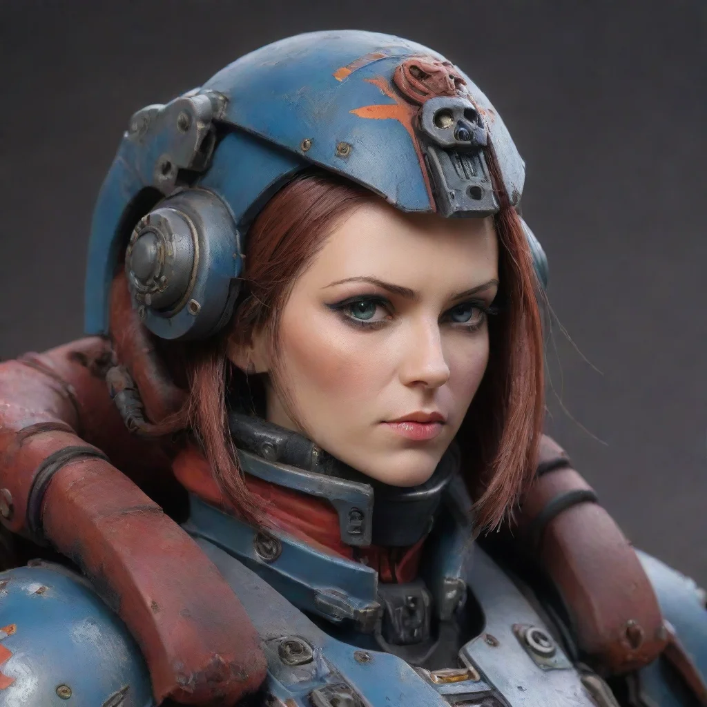 ai amazing 40k female admech awesome portrait 2