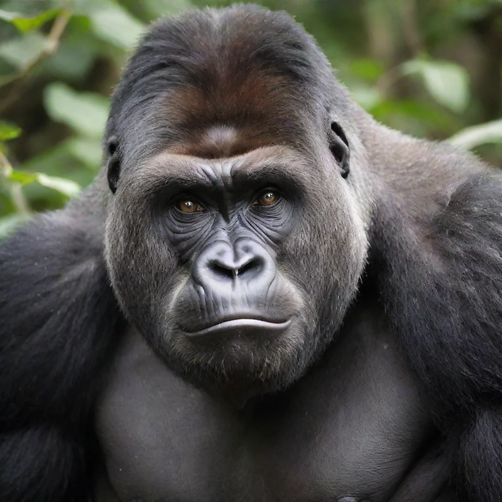 amazing a big smelly gorilla awesome portrait 2
