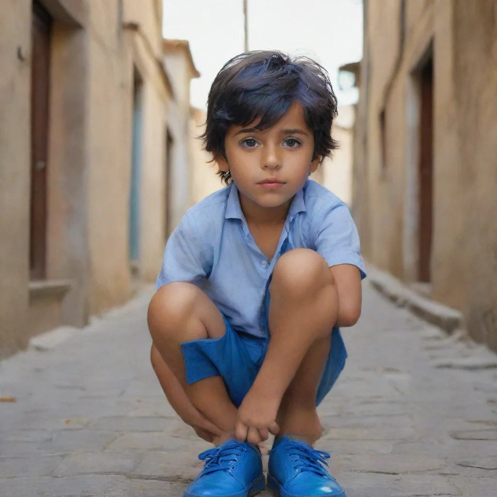 amazing a boy with blue shoescinemati awesome portrait 2
