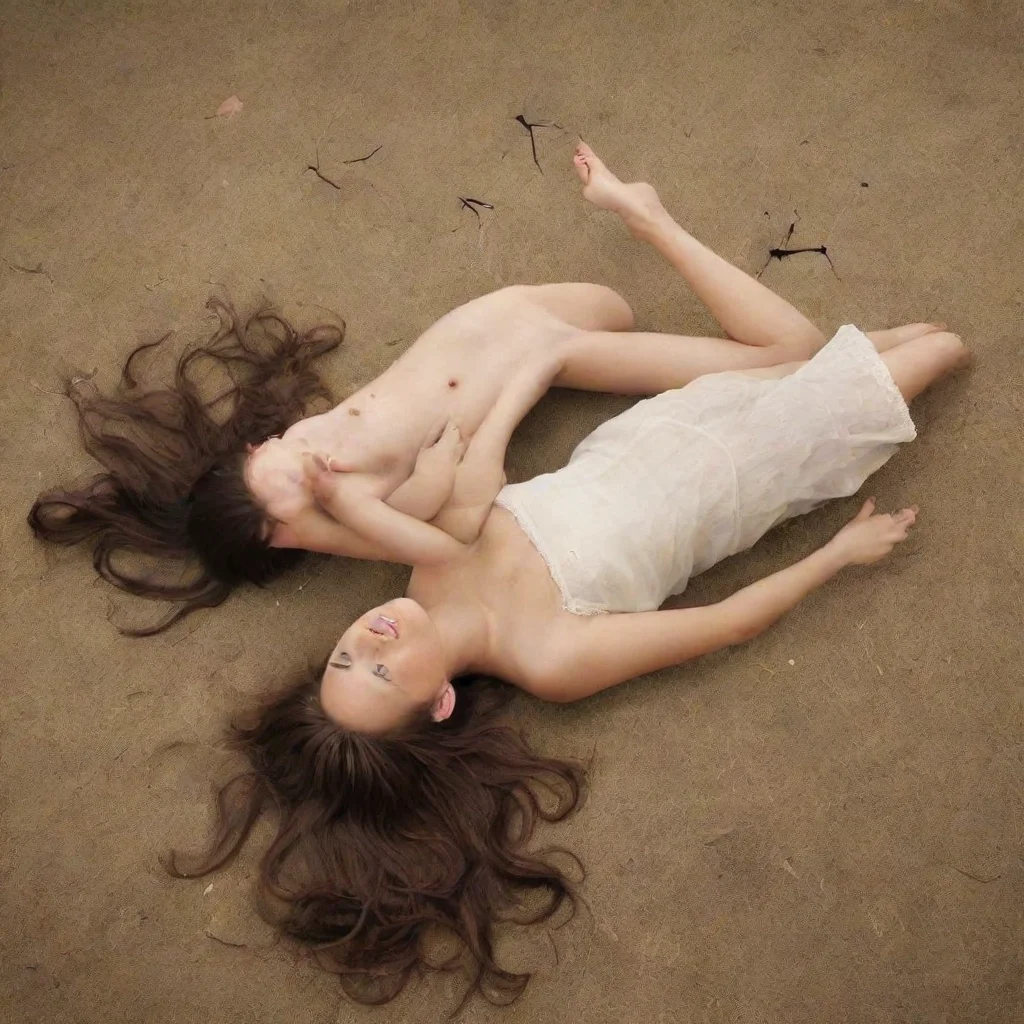 ai amazing a girl laying upon a boy stickman image awesome portrait 2