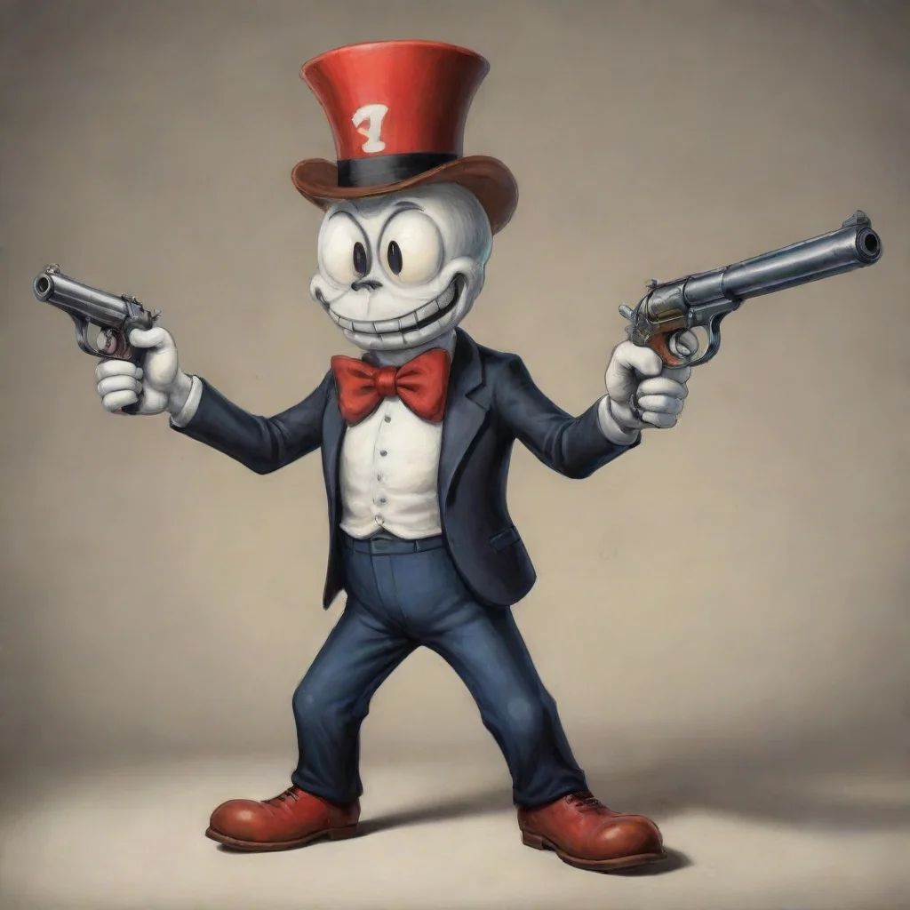 ai amazing a gun as a cuphead bossawesome portrait 2