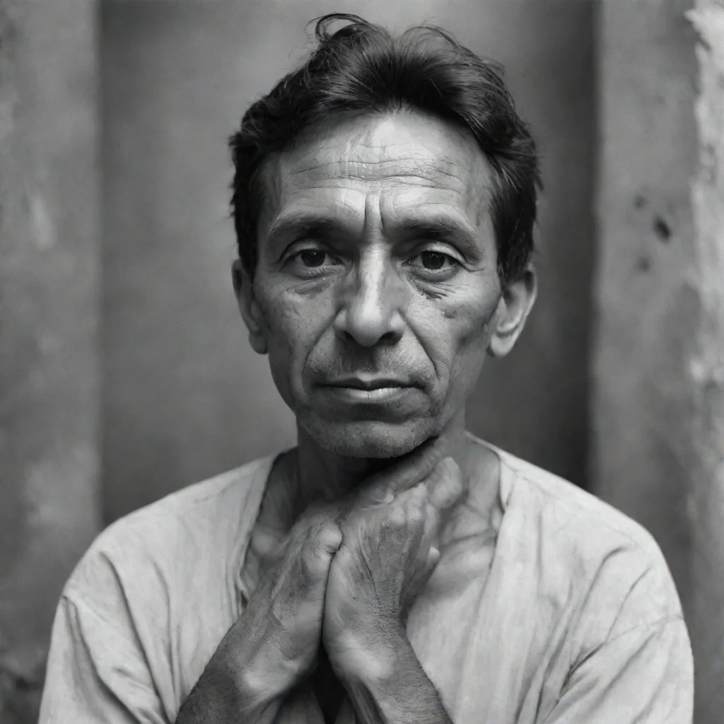 ai amazing a hand around a neck in the stile of oswald guayasamin awesome portrait 2