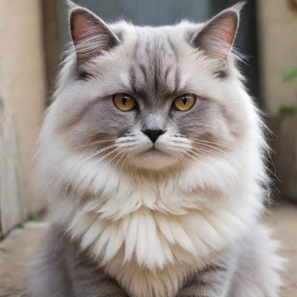 ai amazing a imagen de um gato que tem o pelo da cor do arcorisele esta brincando na cal ado de uma rua em volta de pr dios
