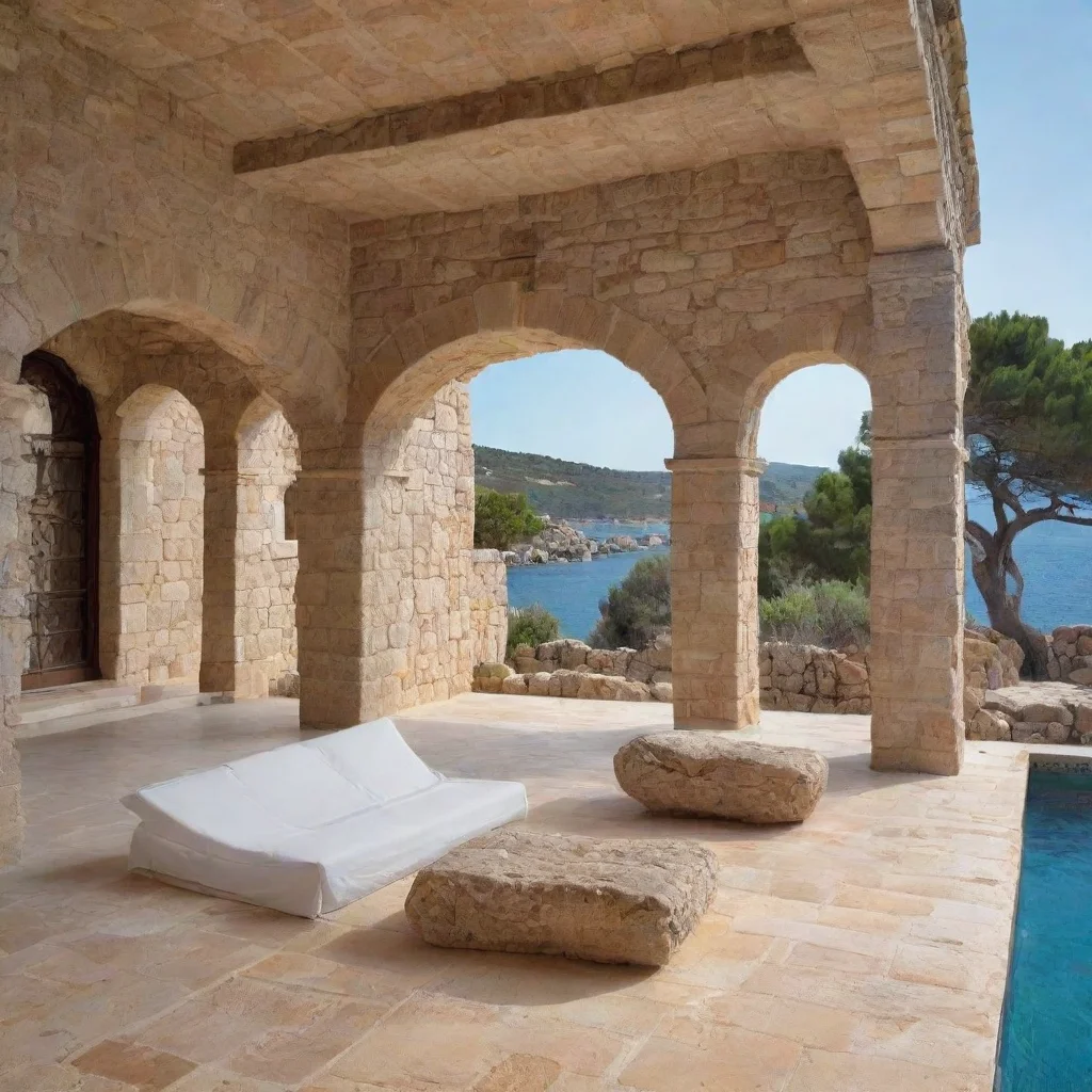 ai amazing a large two storey stone villa by the sea awesome portrait 2