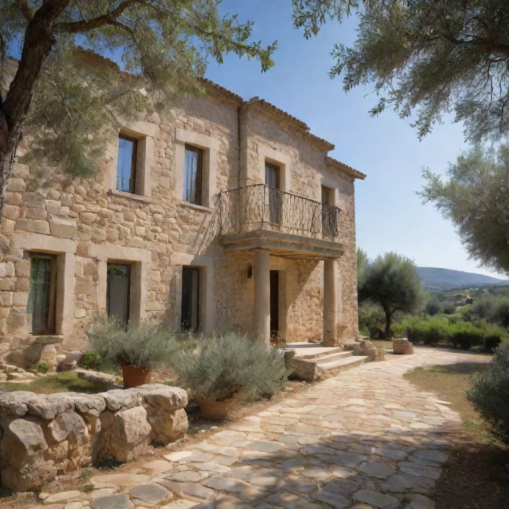 ai amazing a large two storey stone villa in an olive grove awesome portrait 2