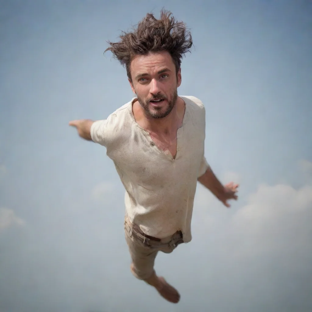 ai amazing a man on air awesome portrait 2